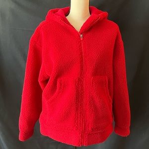Fabletics Cocoon Hoodie Red NWT